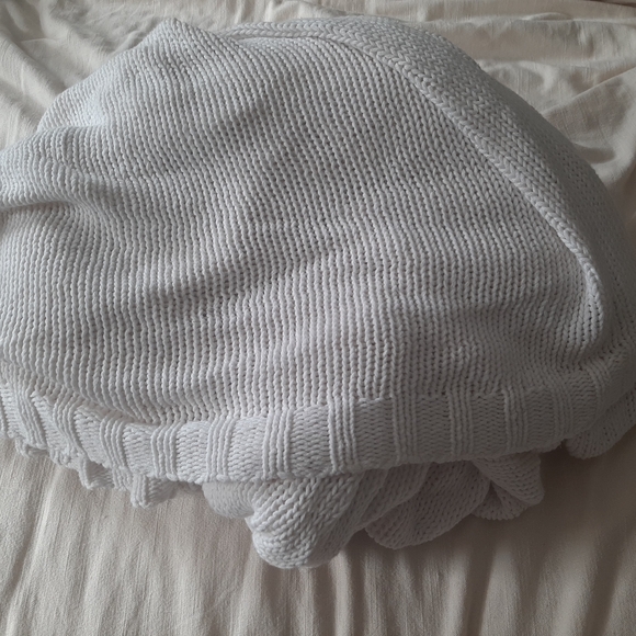 Threshold Other - Threshold White Knit Blanket